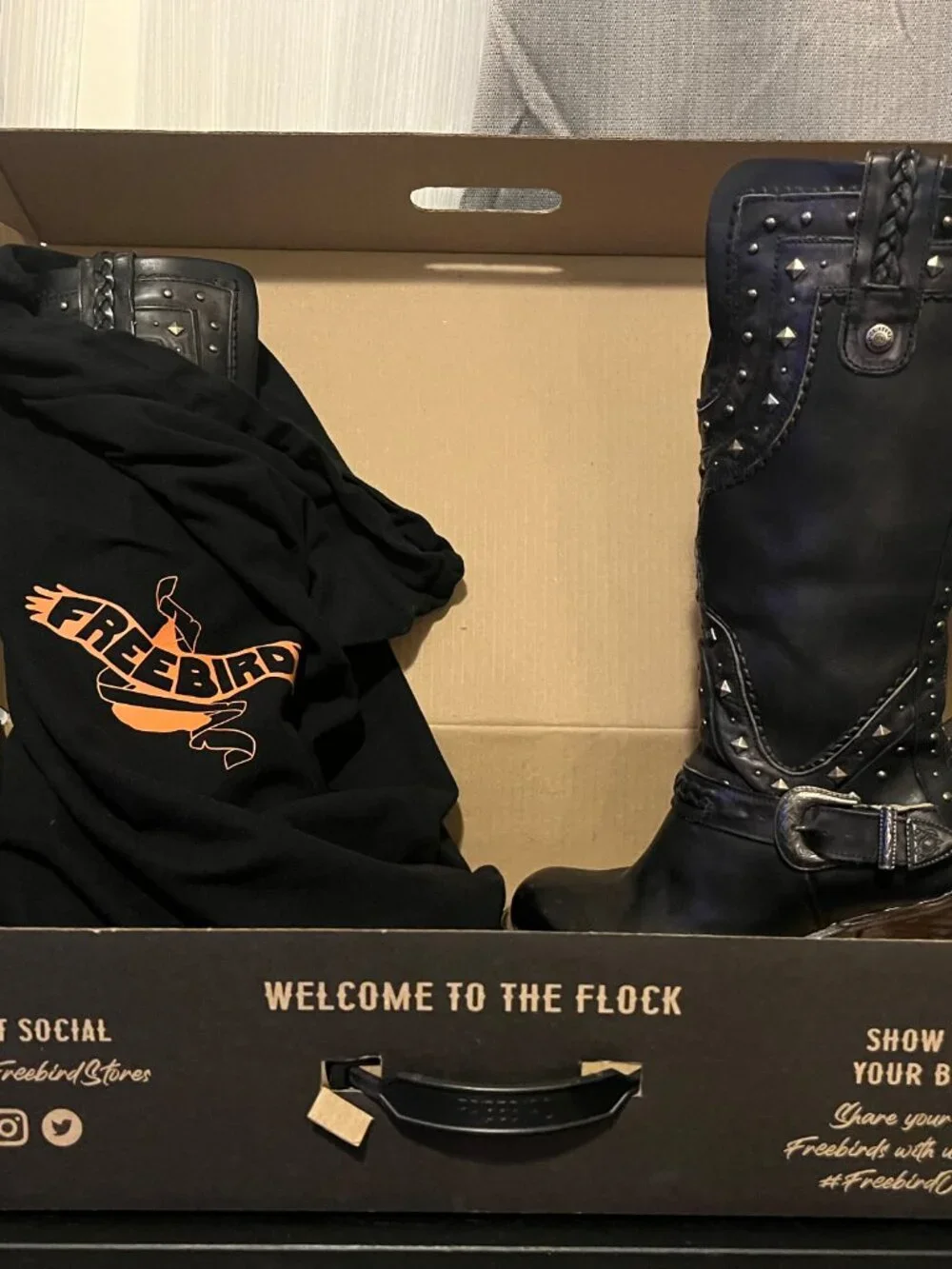 Freebird Studded Heeled Cormac Boots - Picture 5 of 7
